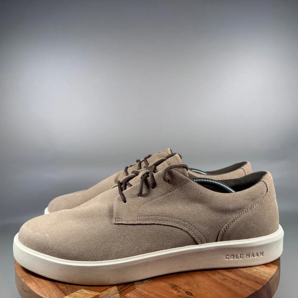 Cole Haan GrandSeries Mens 13M Tan Suede Oxford Sneakers C40147 Business Casual